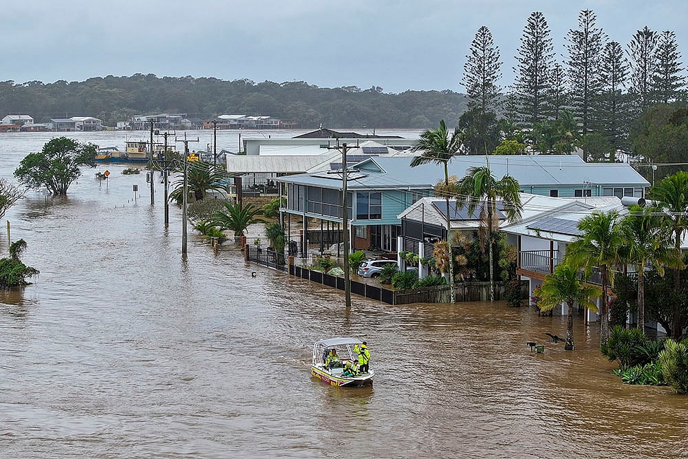 Australia severe weather flooding in NSW: Flooded homes in Port Macquarie