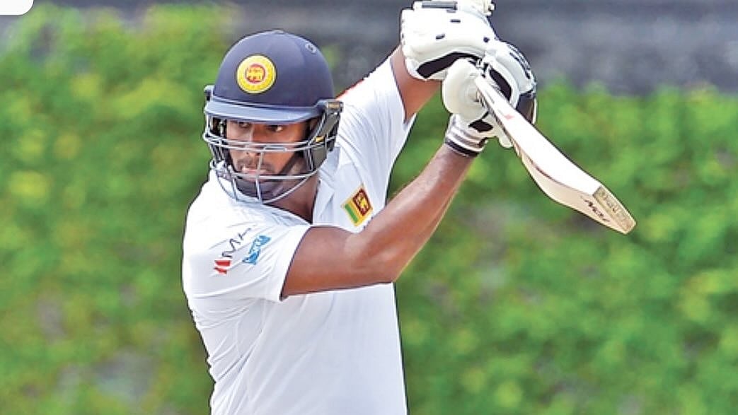 Instagram/ @ange69mathews : Angelo Mathews in action for Sri Lanka.