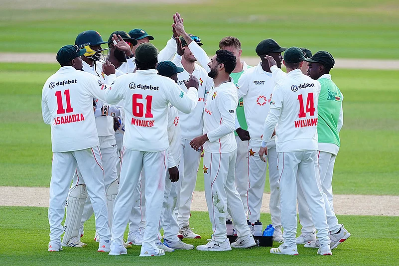England Vs Zimbabwe 1st Test Cricket at Trent Bridge in Nottingham: Sikandar Raza