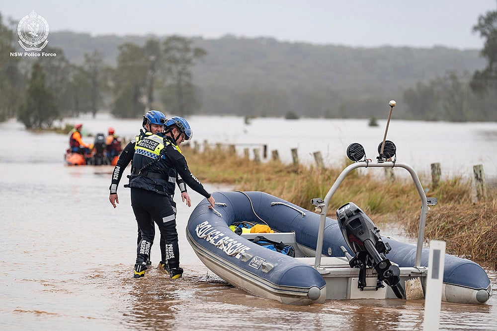 Australia severe weather flooding in NSW: Taree Floods