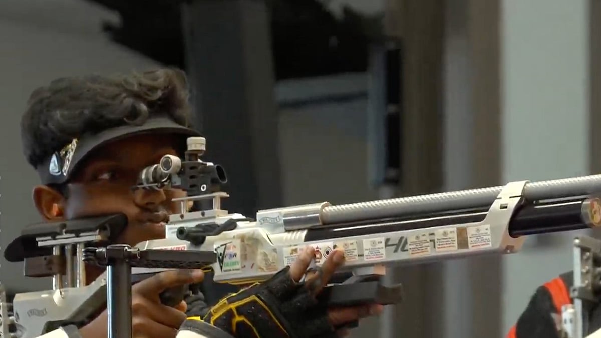 NRAI : Indian shooter Naraen Pranav in action at the Suhl Junior Shooting World Cup.