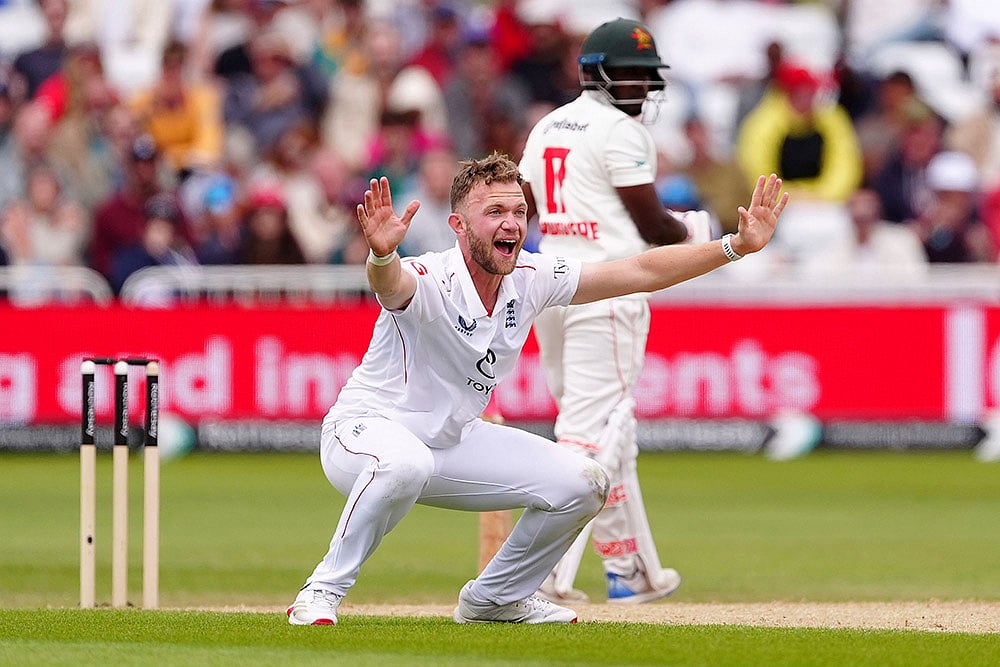 England vs Zimbabwe One-Off Test Cricket Day 3 at Trent Bridge, Nottingham: Sam Cook