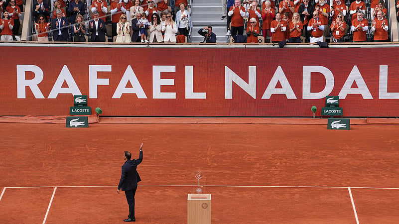 Rafa Nadal farewell french open AP 