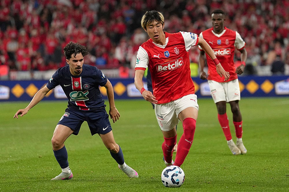 Coupe de France Final 2024-25 Paris Saint-Germain vs Stade De Reims: Hiroki Sekine