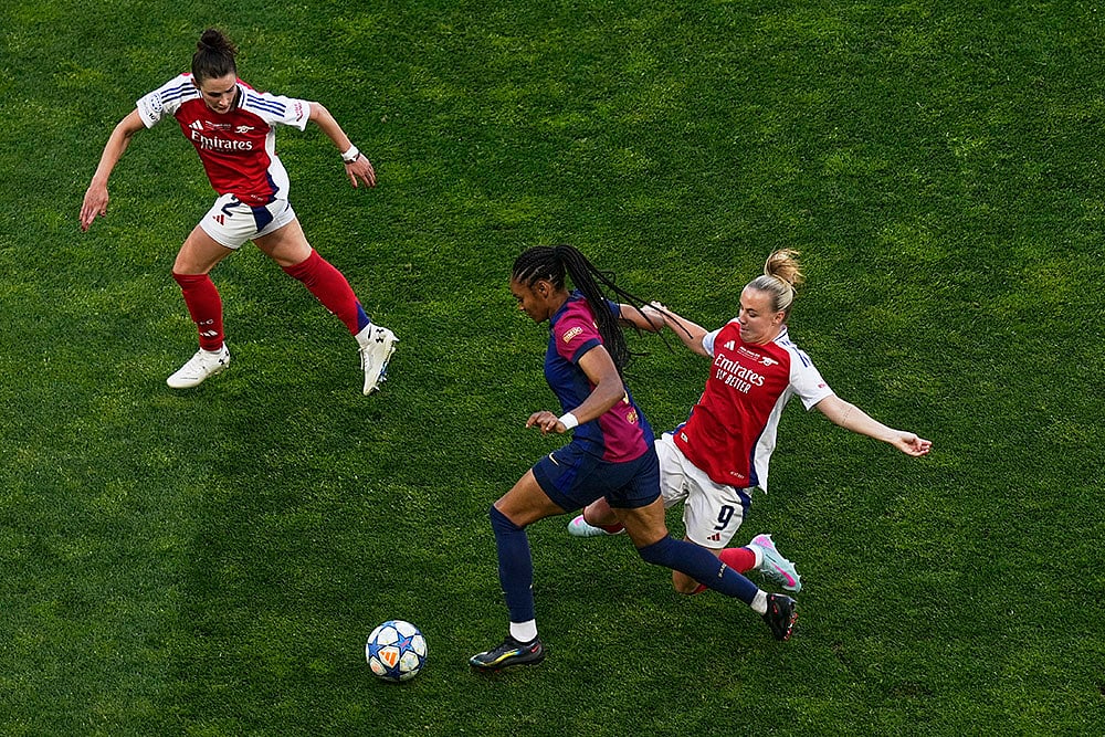 Portugal Soccer Womens Champions League Final Arsenal vs FC Barcelona: Salma Paralluelo