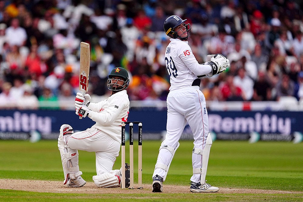 England vs Zimbabwe One-Off Test Cricket Day 3 at Trent Bridge, Nottingham: Sikandar Raza
