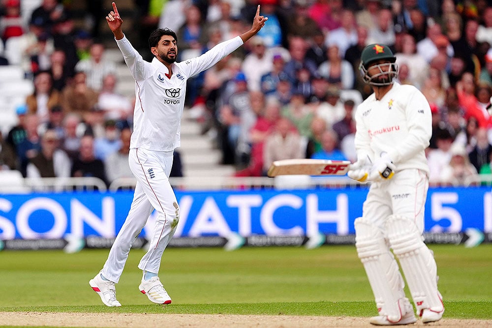 England vs Zimbabwe One-Off Test Cricket Day 3 at Trent Bridge, Nottingham: Shoaib Bashir
