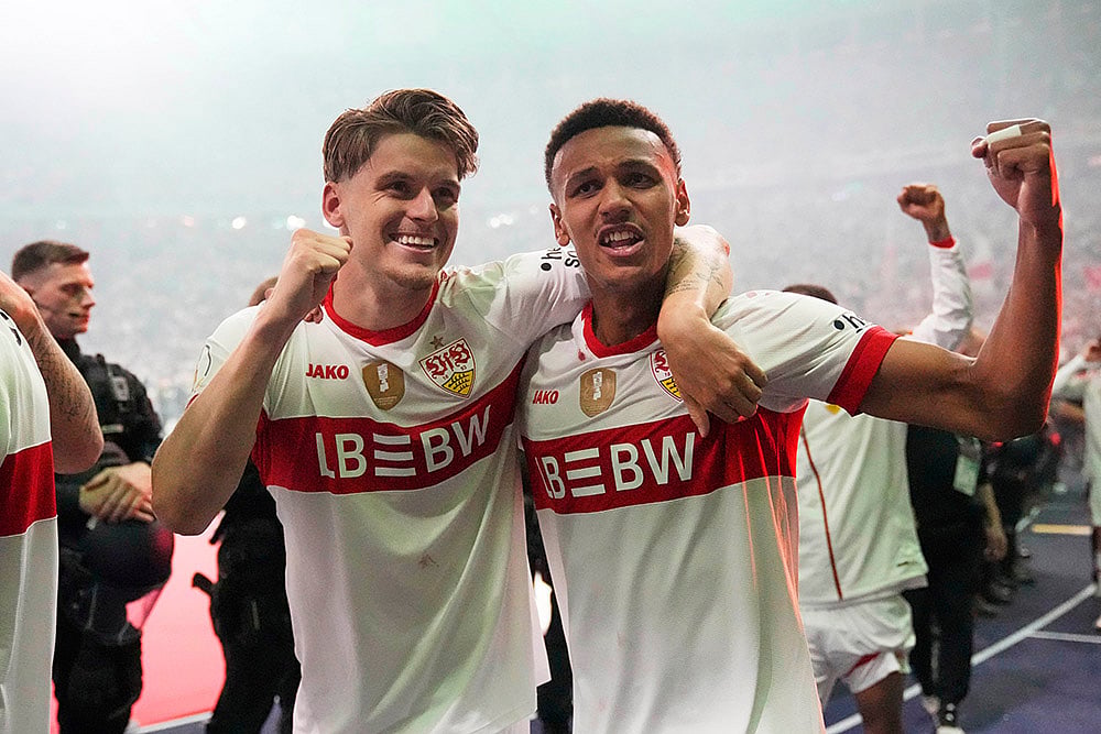 Germany Soccer Cup DFB-Pokal Final Arminia Bielefeld vs VfB Stuttgart: luca Jaquez
