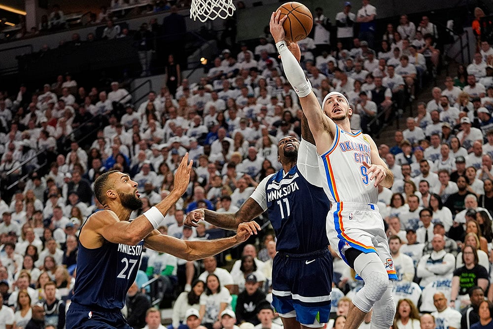 NBA Basketball Western Conference finals Timberwolves vs Thunder: Alex Caruso