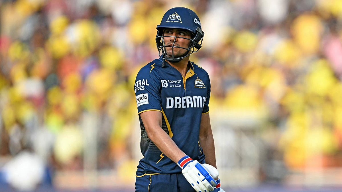 Shubman Gill missed the match against Rajasthan Royals due to a recurring neck injury. - File