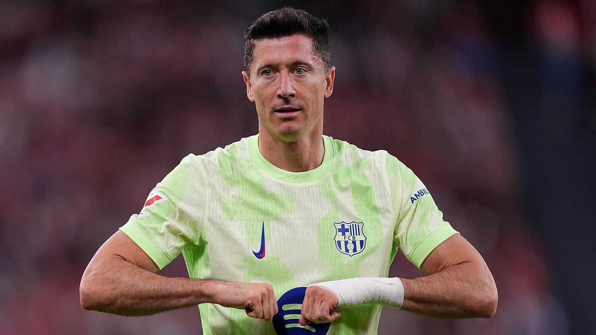 Robert Lewandowski Athletic Bilbao Vs Barcelona