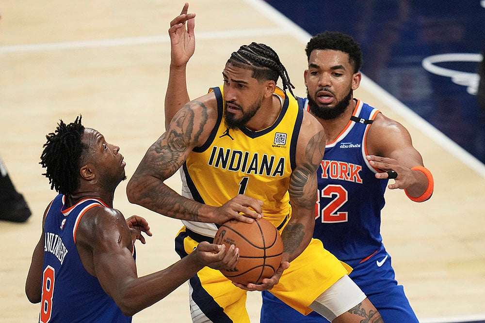 NBA basketball Eastern Conference finals playoffs Game 3 pics_Obi Toppin