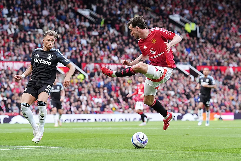 English Premier League Soccer Match: Manchester United vs Aston Villa
