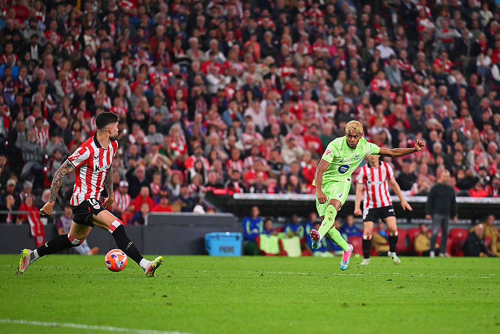 Spanish La Liga Soccer Match: Athletic Bilbao vs Barcelona