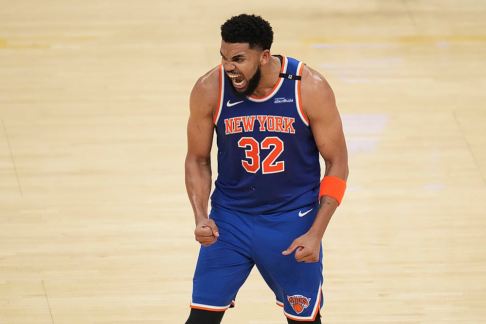 NBA basketball Eastern Conference finals playoffs Game 3 pics_Karl-Anthony Towns