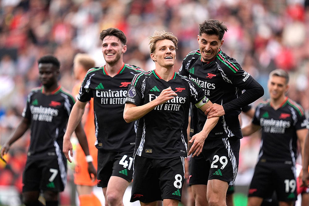 | Photo: Andrew Matthews/PA via AP : EPL: Southampton vs Arsenal