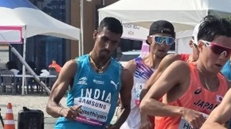 Servin Sebastian at 26th Asian Athletics Championships. - X/AFI