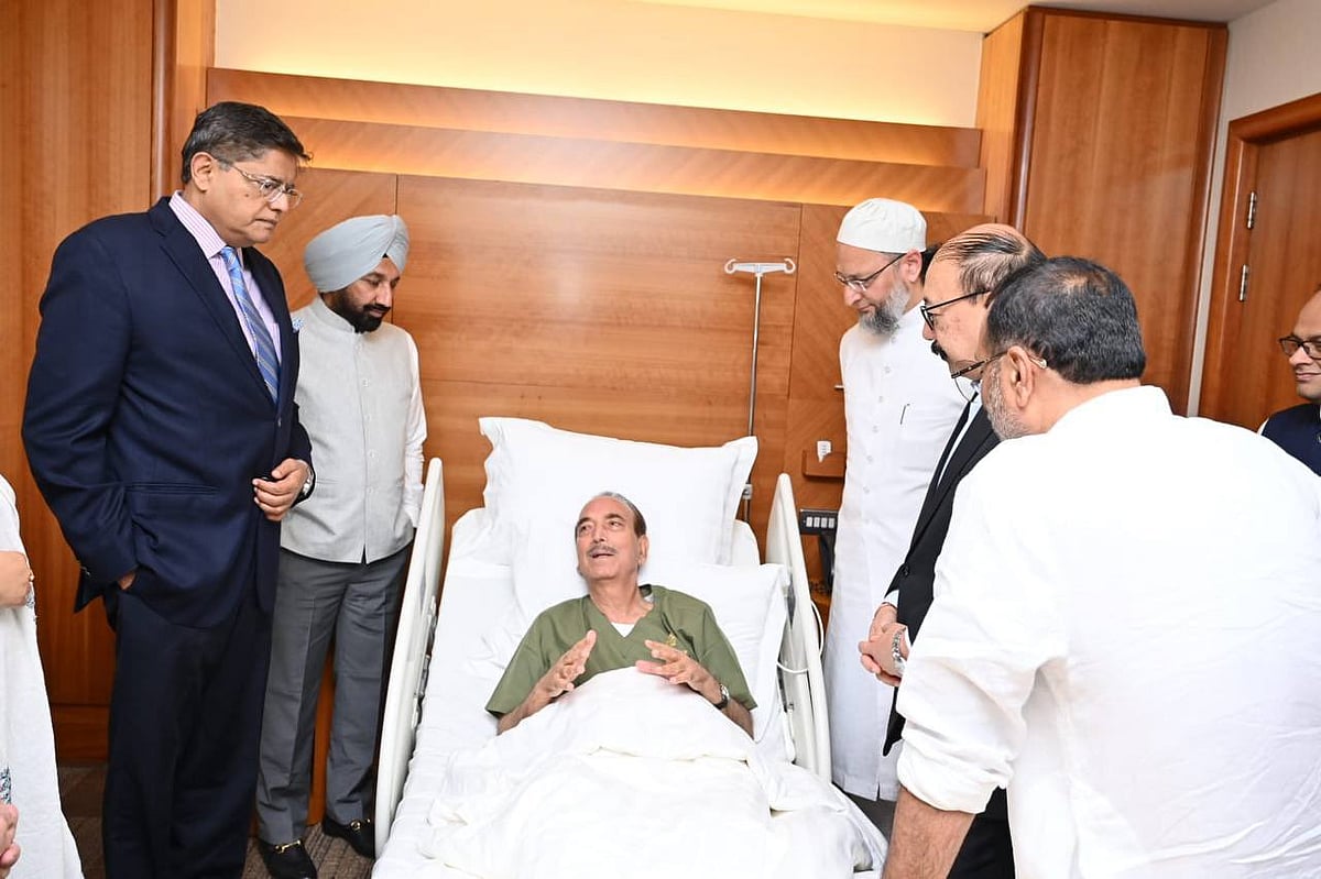 X/@PandaJay : Former minister Ghulam Nabi Azad hospitalised mid-way of all-party delegations visit