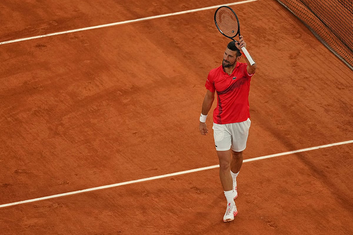 French Open Tennis: Mackie McDonald vs Novak Djokovic