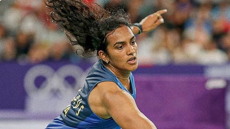 Photo: X | PV Sindhu : PV Sindhu in action