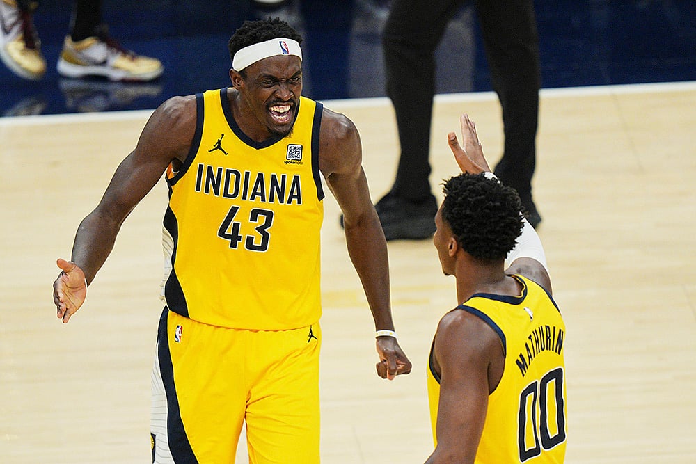 NBA basketball playoffs Eastern Conference finals Game 4 Knicks vs Pacers: Bennedict Mathurin