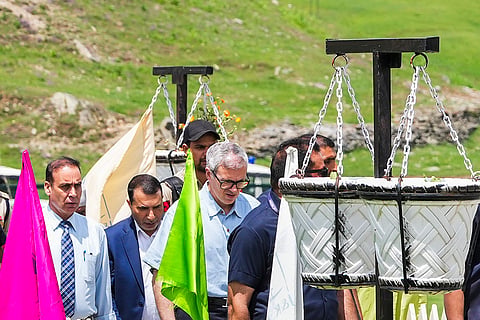 Omar Abdullah in Gulmarg