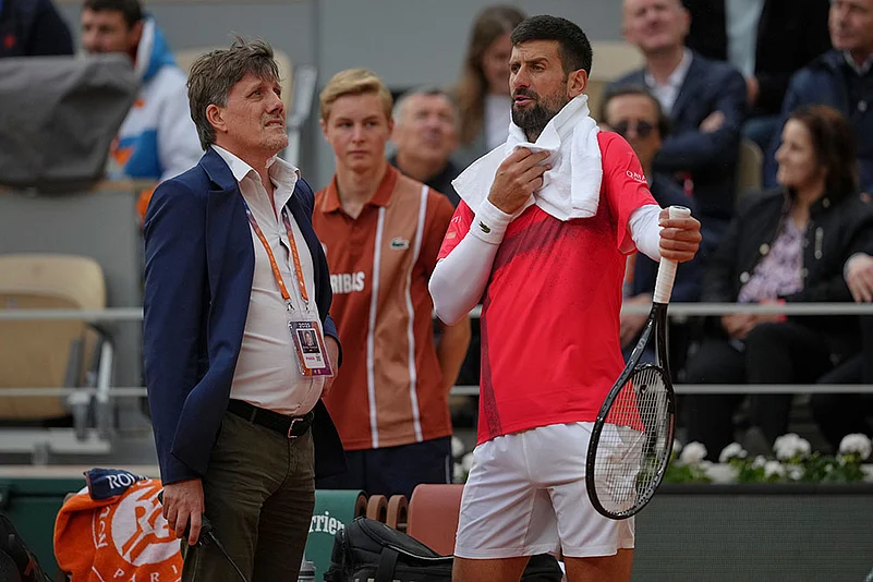 French Open Tennis Tournament: Novak Djokovic vs Mackie McDonald