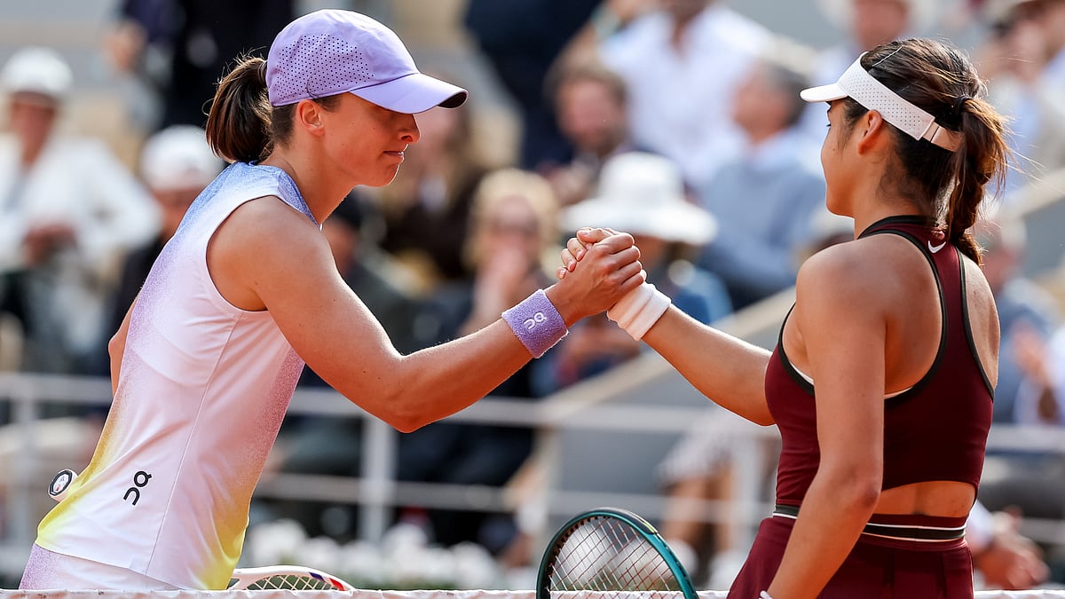 Iga Swiatek and Emma Raducanu at the French Open