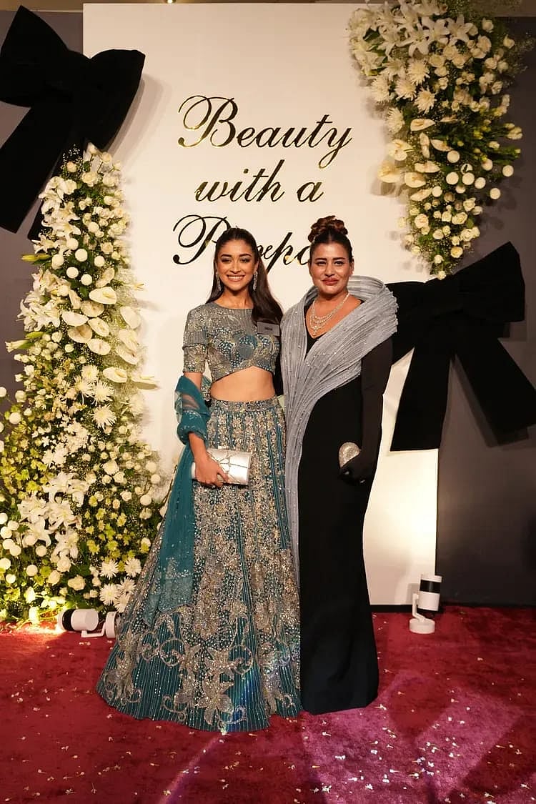 Sudha Reddy with Nandini Gupta at the event.