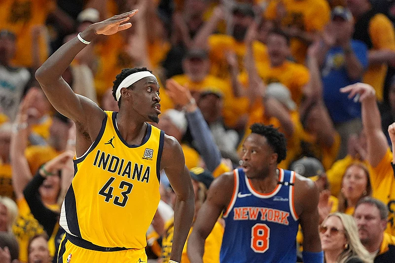 NBA basketball playoffs Eastern Conference finals Game 4 Knicks vs Pacers: Pascal Siakam