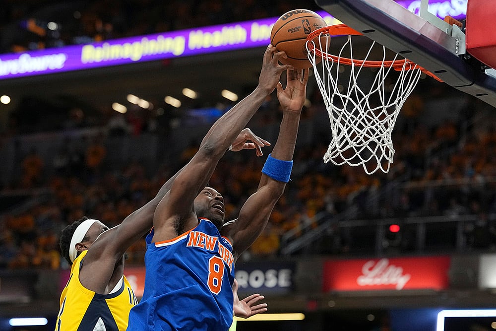 NBA basketball playoffs Eastern Conference finals Game 4 Knicks vs Pacers: OG Anunoby