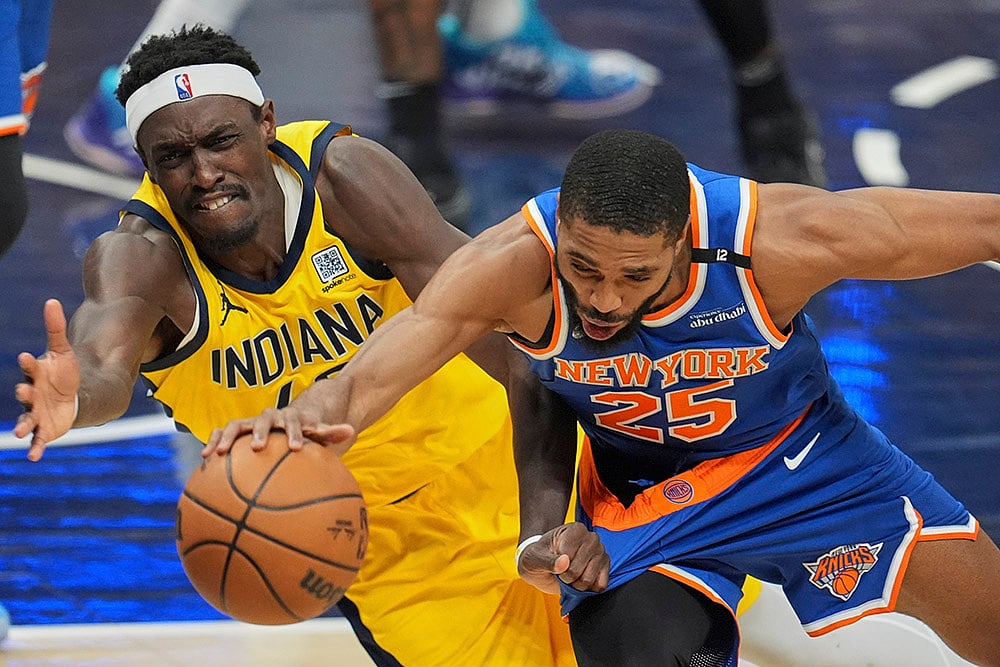 NBA basketball playoffs Eastern Conference finals Game 4 Knicks vs Pacers: Mikal Bridges