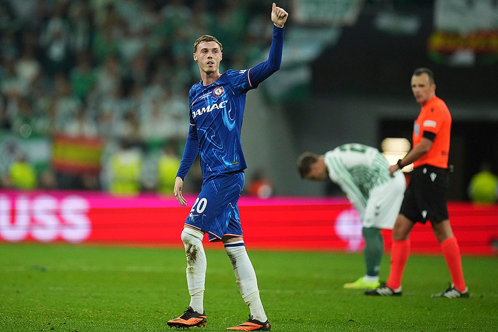 Poland Soccer Europa Conference League Final Real Betis vs Chelsea: Cole Palmer
