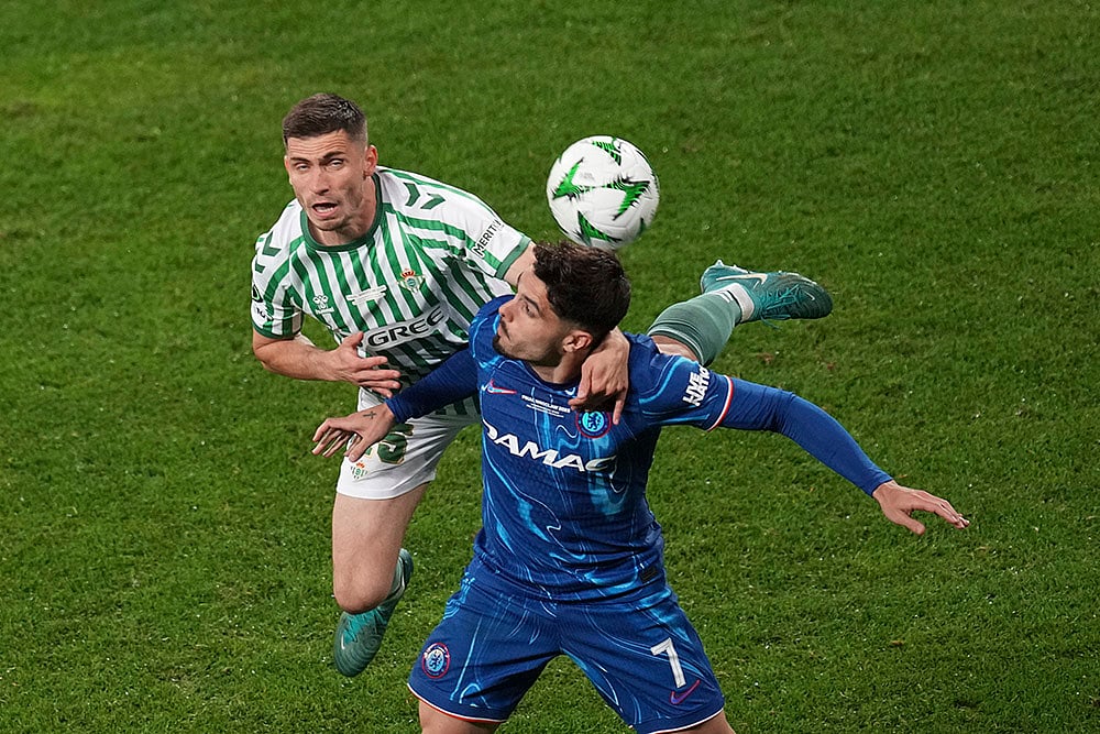 Poland Soccer Europa Conference League Final Real Betis vs Chelsea: Romain Perraud