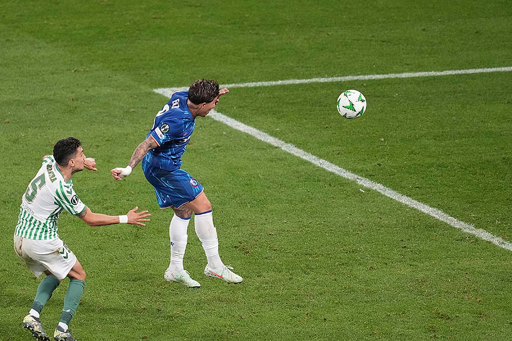 Poland Soccer Europa Conference League Final Real Betis vs Chelsea: Enzo Fernandez