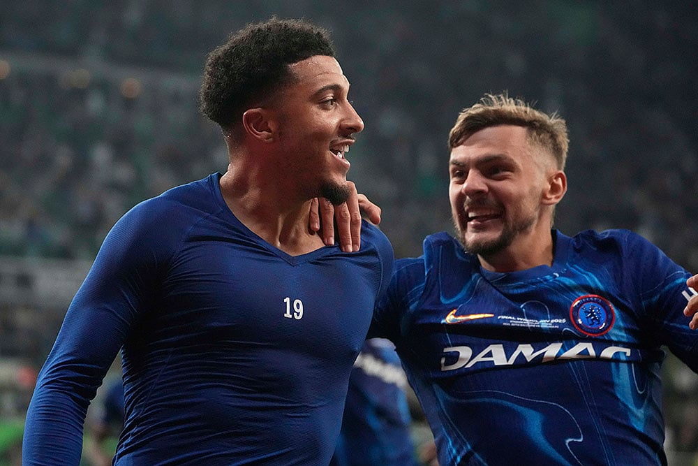Poland Soccer Europa Conference League Final Real Betis vs Chelsea: Jadon Sancho