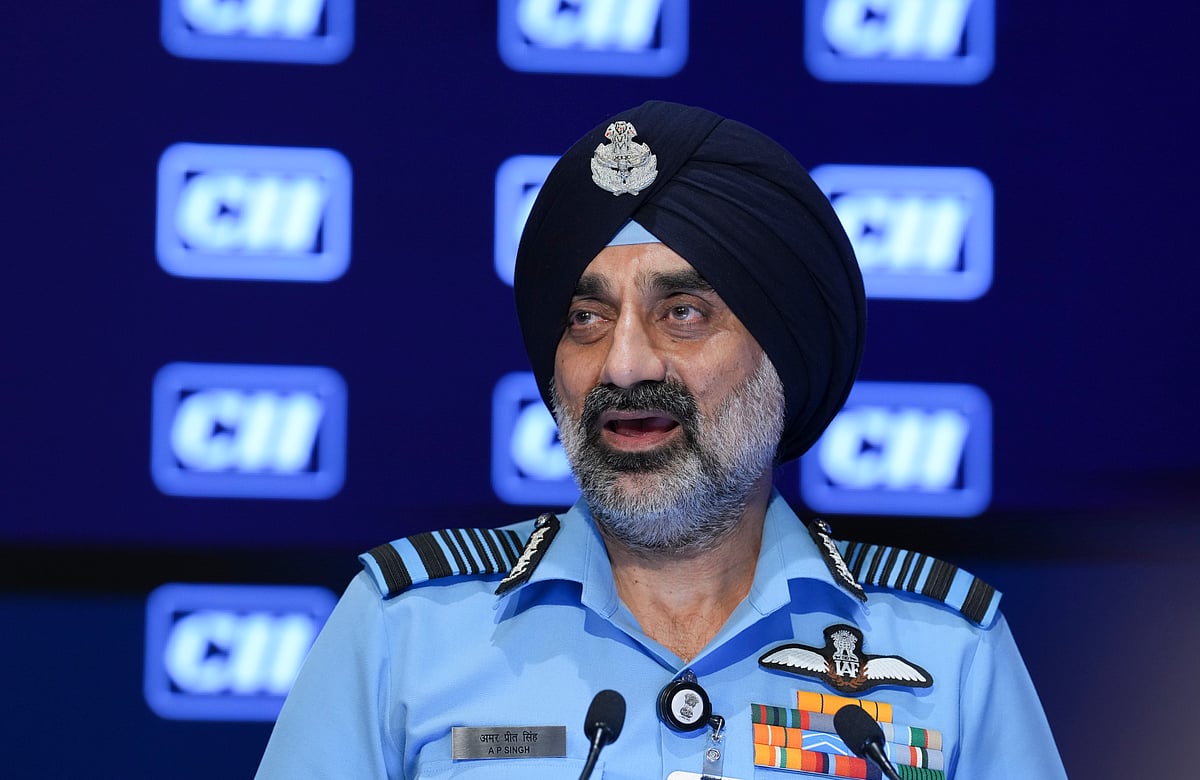 PTI; Representative image : Air Chief Marshal Singh also highlighted the IAF’s future development plans, including Roadmap 2047, intended to enhance combat capabilities. 