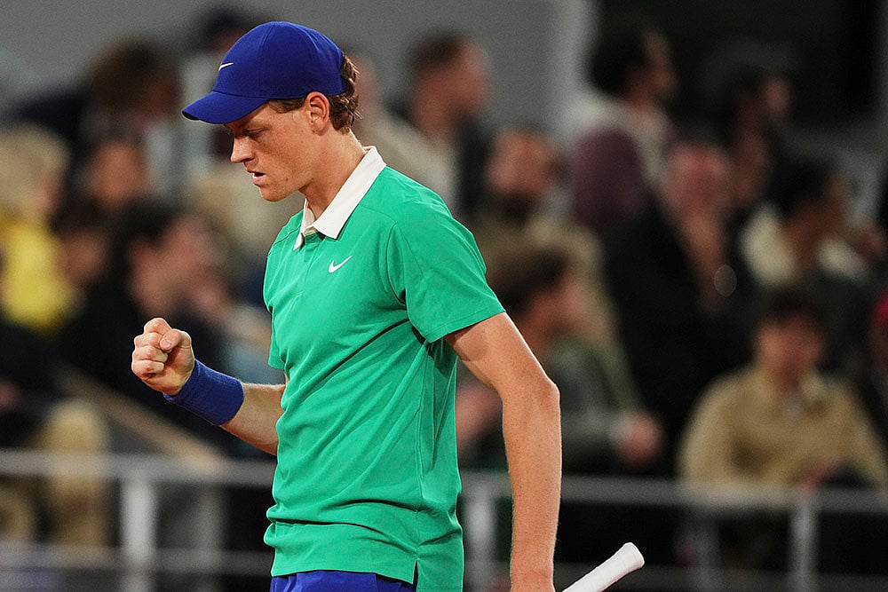 French Open 2025 Second round match Jannik Sinner Vs Richard Gasquet