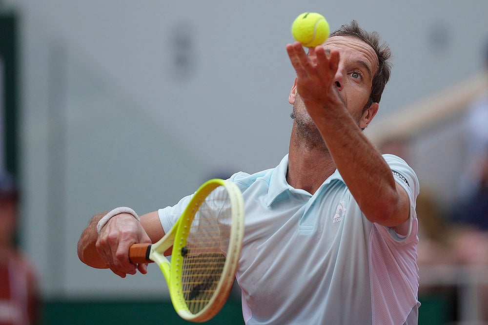 French Open 2025 Second round match Jannik Sinner Vs Richard Gasquet