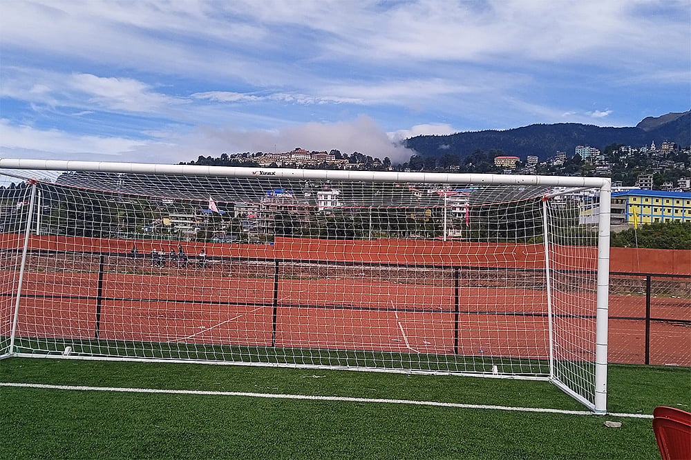 high-altitude Tawang Football Stadium in Arunachal Pradesh
