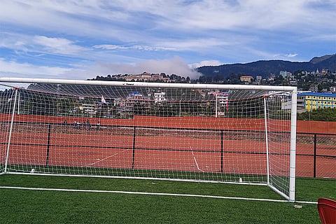 A visual from the high-altitude Tawang Stadium in Arunachal Pradesh.