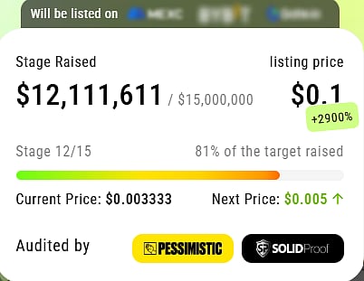 $XYZ stage of the presale