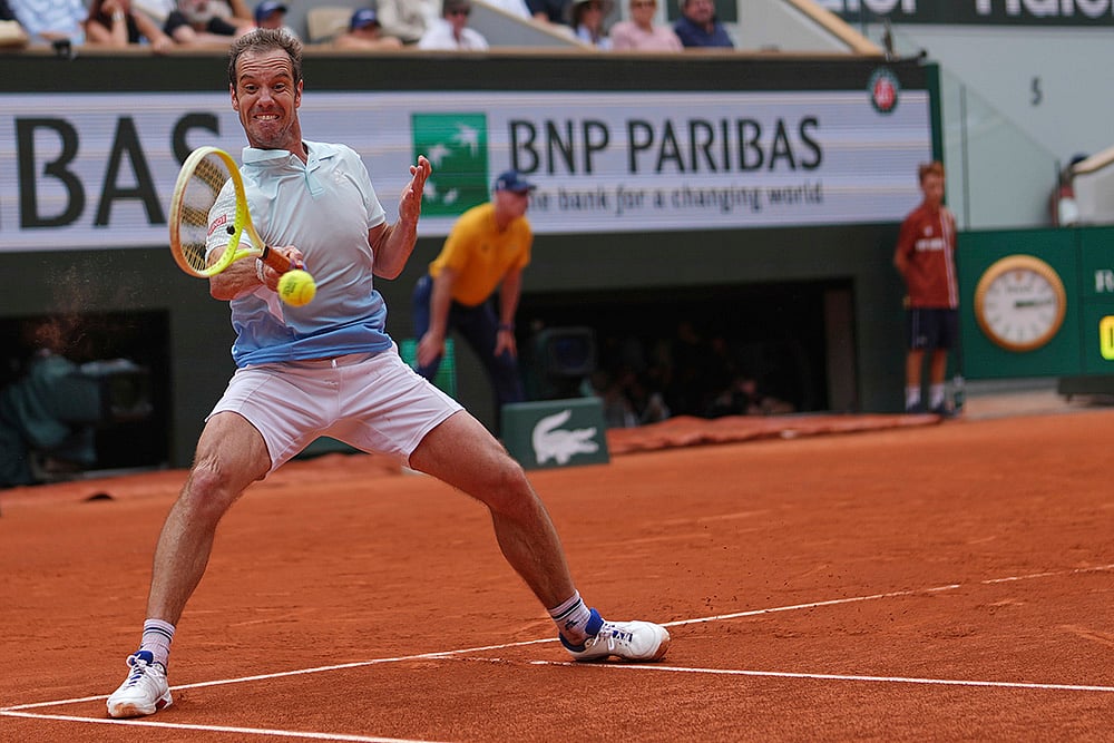 French Open 2025 Second round match Jannik Sinner Vs Richard Gasquet