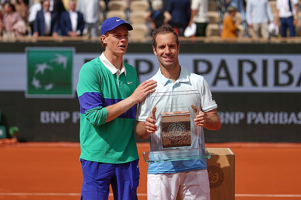 | Photo: AP/Thibault Camus : French Open 2025: Jannik Sinner Vs Richard Gasquet