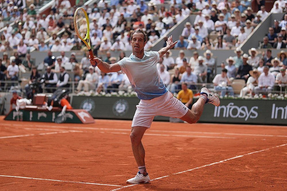 French Open 2025 Second round match Jannik Sinner Vs Richard Gasquet