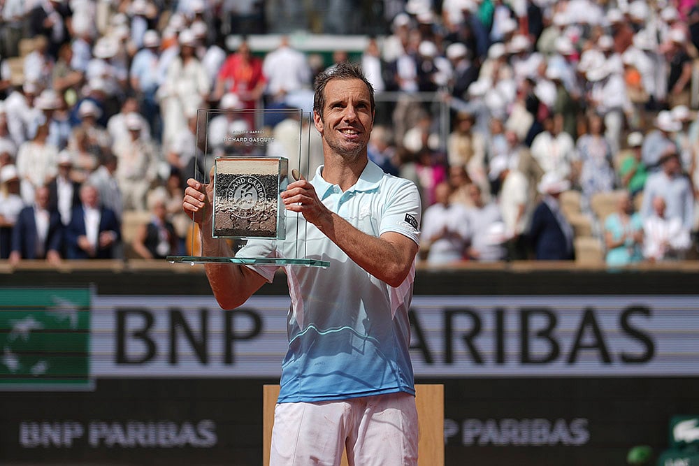 French Open 2025 Second round match Jannik Sinner Vs Richard Gasquet