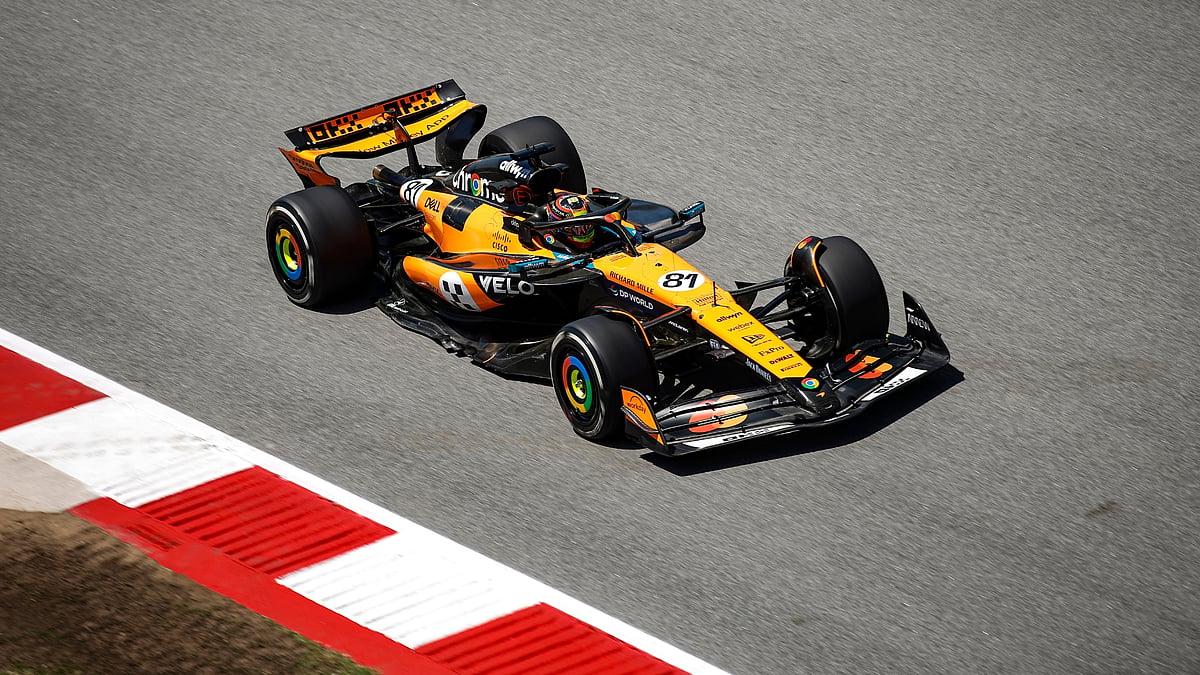 Oscar Piastri during practice at the Spanish Grand Prix