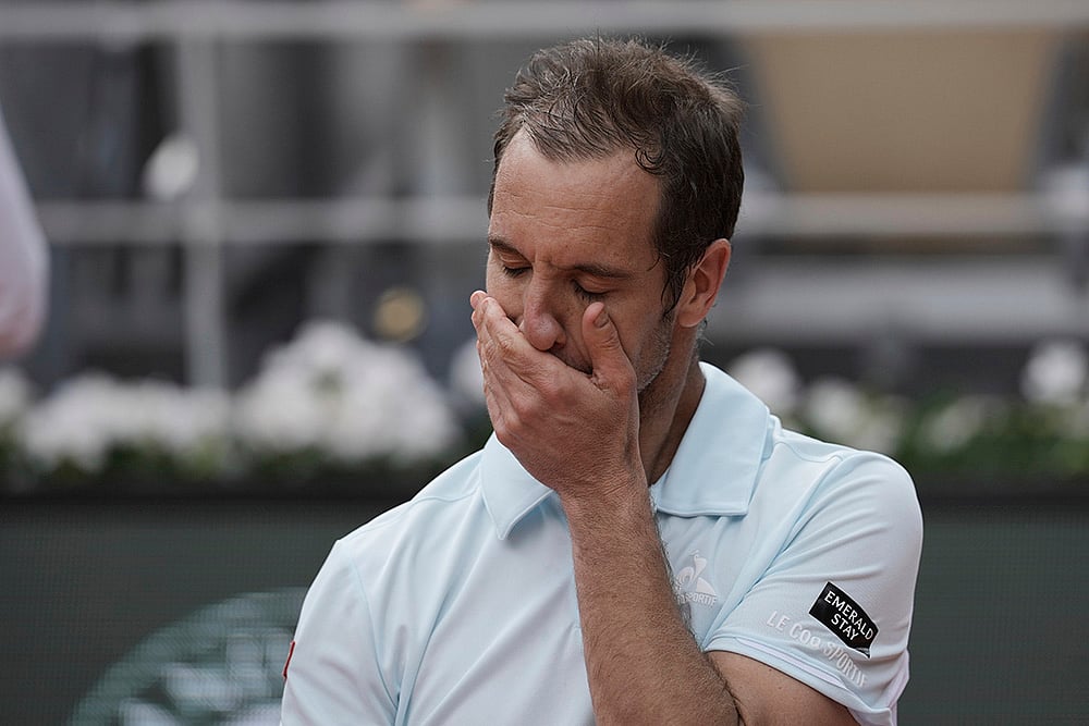 French Open 2025 Second round match Jannik Sinner Vs Richard Gasquet
