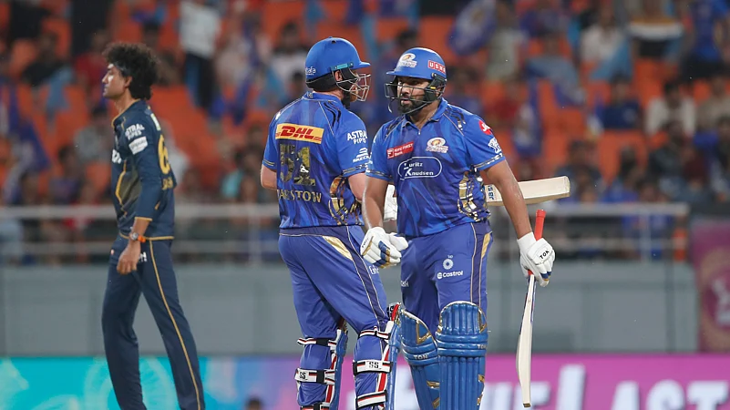 Mumbai Indians Jonny Bairstow and Rohit Sharma