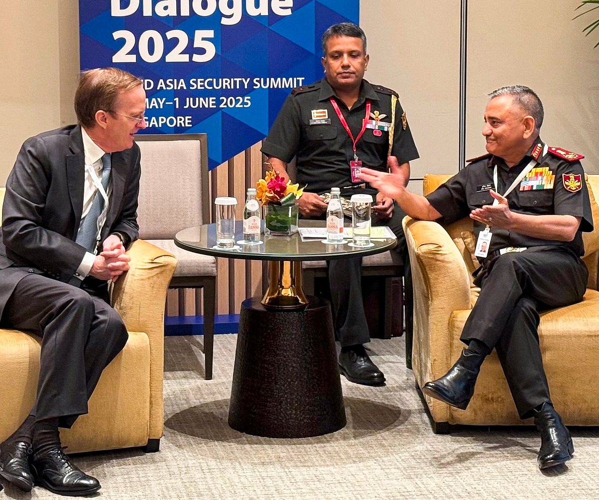 PTI : CDS Anil Chauhan in Singapore